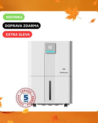 💨 Stop vlhkosti. Stop plísním. Stop starostem. Odvlhčovač Rohnson R-9140 je připraven pročistit váš domov od nadměrné...